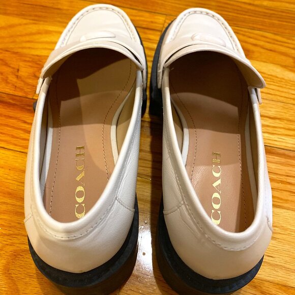 Coah Leah Loafer in Leather/Chalk, Size 7.5 - Picture 1 of 9